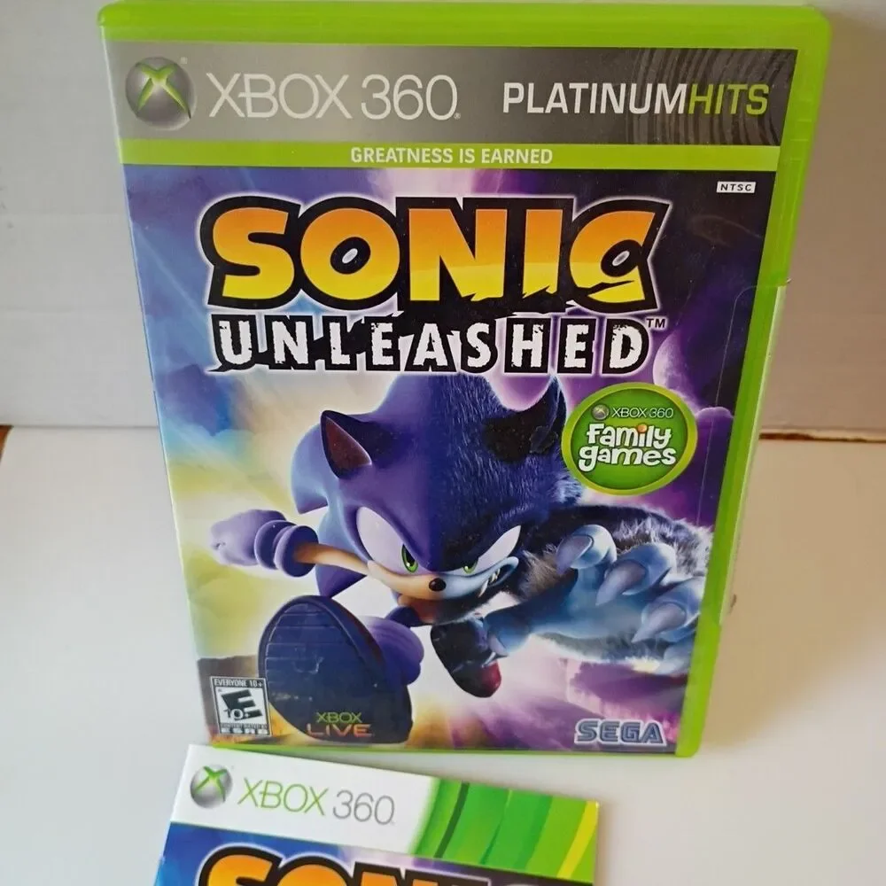 Sonic Unleashed Xbox 360 Complete With Manual CIB Microsoft